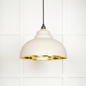 FROM THE ANVILĀ® Smooth Brass Harborne Pendant in Teasel