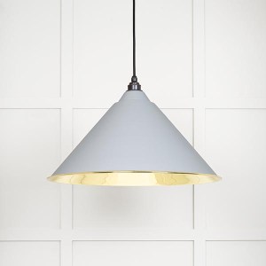 FROM THE ANVILĀ® Smooth Brass Hockley Pendant in Birch