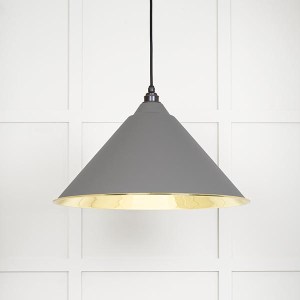 FROM THE ANVILĀ® Smooth Brass Hockley Pendant in Bluff