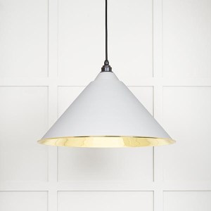 FROM THE ANVILĀ® Smooth Brass Hockley Pendant in Flock