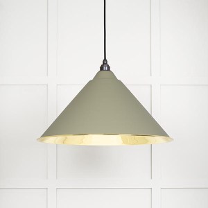 FROM THE ANVILĀ® Smooth Brass Hockley Pendant in Tump