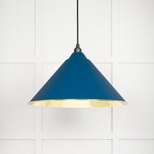 FROM THE ANVILĀ® Smooth Brass Hockley Pendant in Upstream