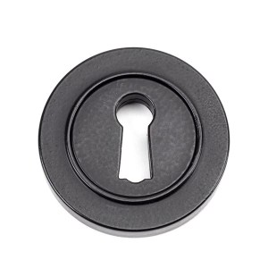 FROM THE ANVILĀ® Matt Black Round Escutcheon (Plain)