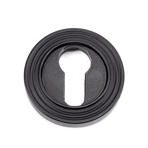 FROM THE ANVILĀ® Matt Black Round Euro Escutcheon (Beehive)