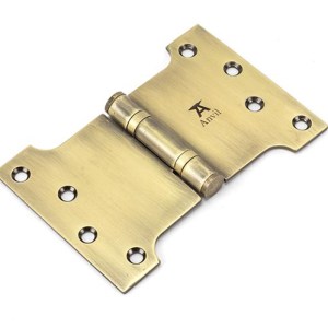 FROM THE ANVILĀ® Aged Brass 4" x 4" x 6" Parliament Hinge (pair) ss