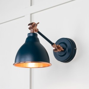 FROM THE ANVILĀ® Smooth Copper Brindley Wall Light in Dusk