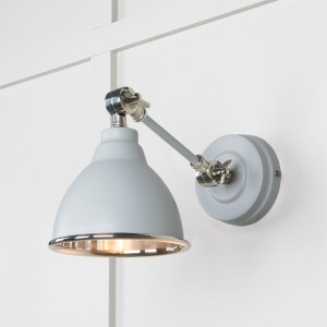 FROM THE ANVILĀ® Smooth Nickel Brindley Wall Light in Birch