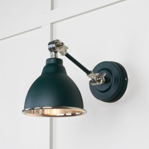 FROM THE ANVILĀ® Smooth Nickel Brindley Wall Light in Dingle