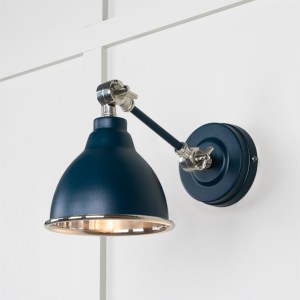 FROM THE ANVILĀ® Smooth Nickel Brindley Wall Light in Dusk