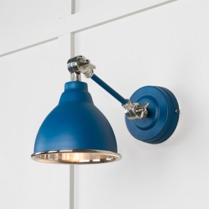 FROM THE ANVILĀ® Smooth Nickel Brindley Wall Light in Upstream