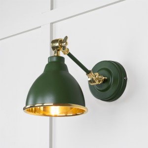 FROM THE ANVILĀ® Smooth Brass Brindley Wall Light in Heath