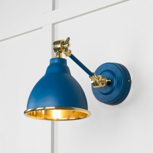 FROM THE ANVILĀ® Smooth Brass Brindley Wall Light in Upstream