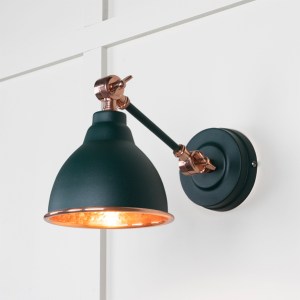 FROM THE ANVILĀ® Hammered Copper Brindley Wall Light in Dingle