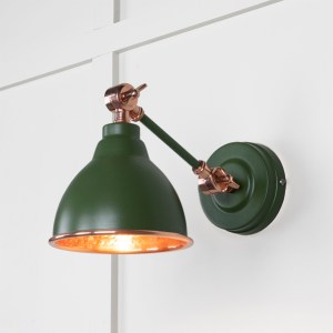 FROM THE ANVILĀ® Hammered Copper Brindley Wall Light in Heath