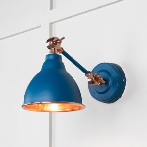 FROM THE ANVILĀ® Hammered Copper Brindley Wall Light in Upstream