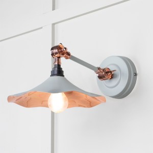 FROM THE ANVILĀ® Smooth Copper Flora Wall Light in Birch