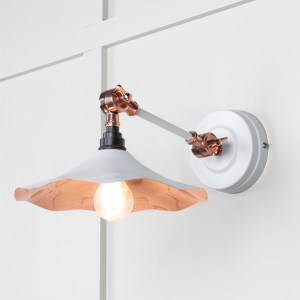 FROM THE ANVILĀ® Smooth Copper Flora Wall Light in Flock