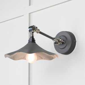 FROM THE ANVILĀ® Smooth Nickel Flora Wall Light in Bluff