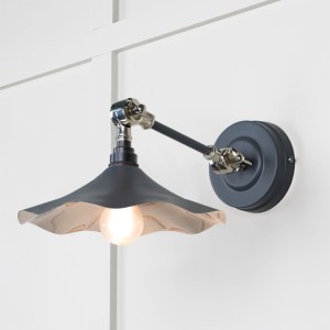 FROM THE ANVILĀ® Smooth Nickel Flora Wall Light in Slate