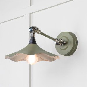 FROM THE ANVILĀ® Smooth Nickel Flora Wall Light in Tump