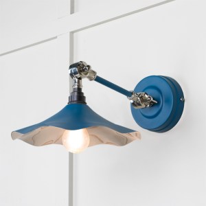 FROM THE ANVILĀ® Smooth Nickel Flora Wall Light in Upstream