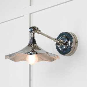 FROM THE ANVILĀ® Smooth Nickel Flora Wall Light
