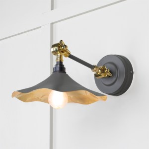 FROM THE ANVILĀ® Smooth Brass Flora Wall Light in Bluff