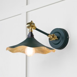 FROM THE ANVILĀ® Smooth Brass Flora Wall Light in Dingle