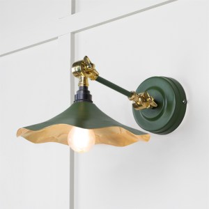 FROM THE ANVILĀ® Smooth Brass Flora Wall Light in Heath