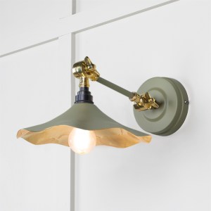 FROM THE ANVILĀ® Smooth Brass Flora Wall Light in Tump