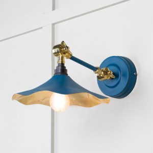 FROM THE ANVILĀ® Smooth Brass Flora Wall Light in Upstream