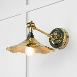 FROM THE ANVILĀ® Smooth Brass Flora Wall Light
