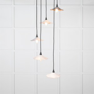 FROM THE ANVILĀ® Smooth Copper Flora Cluster Pendant in Birch