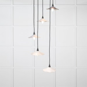 FROM THE ANVILĀ® Smooth Nickel Flora Cluster Pendant in Birch