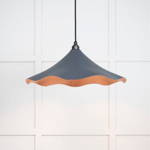 FROM THE ANVILĀ® Smooth Copper Flora Pendant in Slate