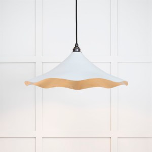 FROM THE ANVILĀ® Smooth Brass Flora Pendant in Birch