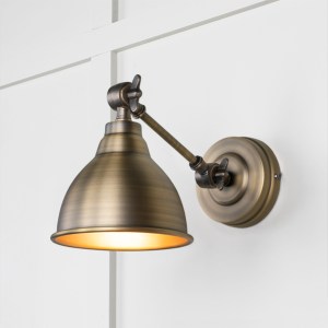 FROM THE ANVILĀ® Aged Brass Brindley Wall Light