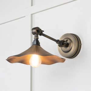 FROM THE ANVILĀ® Aged Brass Flora Wall Light