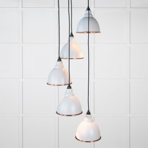 FROM THE ANVILĀ® Smooth Copper Brindley Cluster Pendant in Birch