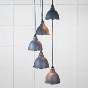 FROM THE ANVILĀ® Smooth Nickel Brindley Cluster Pendant in Slate