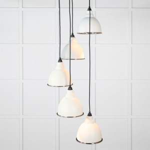 FROM THE ANVILĀ® Smooth Nickel Brindley Cluster Pendant in Teasel