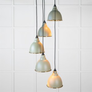 FROM THE ANVILĀ® Smooth Brass Brindley Cluster Pendant in Tump