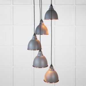 FROM THE ANVILĀ® Hammered Copper Brindley Cluster Pendant in Bluff