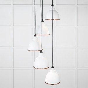 FROM THE ANVILĀ® Hammered Copper Brindley Cluster Pendant in Flock