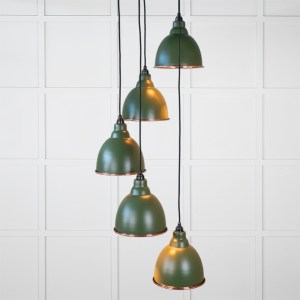 FROM THE ANVILĀ® Hammered Copper Brindley Cluster Pendant in Heath