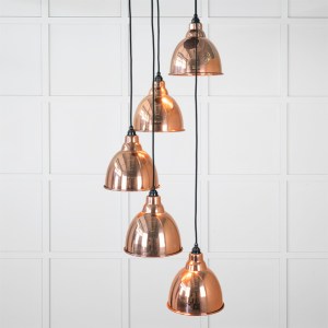 FROM THE ANVILĀ® Hammered Copper Brindley Cluster Pendant