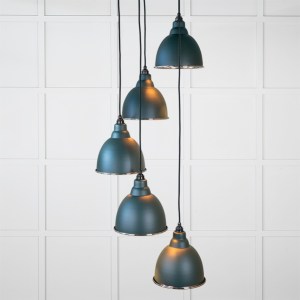 FROM THE ANVILĀ® Hammered Nickel Brindley Cluster Pendant in Dingle