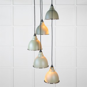 FROM THE ANVILĀ® Hammered Nickel Brindley Cluster Pendant in Tump