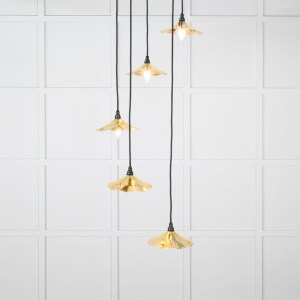 FROM THE ANVILĀ® Smooth Brass Flora Cluster Pendant