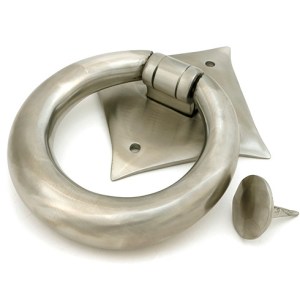FROM THE ANVIL® Satin Marine SS (316) Ring Door Knocker